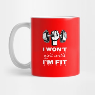 Fitness inspirational Quotes, Gym Motivational Quote, Bodybuilding Inspirational Quote , Positive Slogan Quote, Lifting Weights, workout motivational quotes, Icon, Typography, white font. Mug